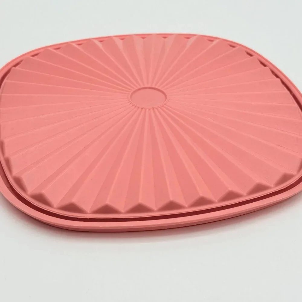 Vintage Pink TUPPERWARE Servalier Replacement Lid #837 FOR 8